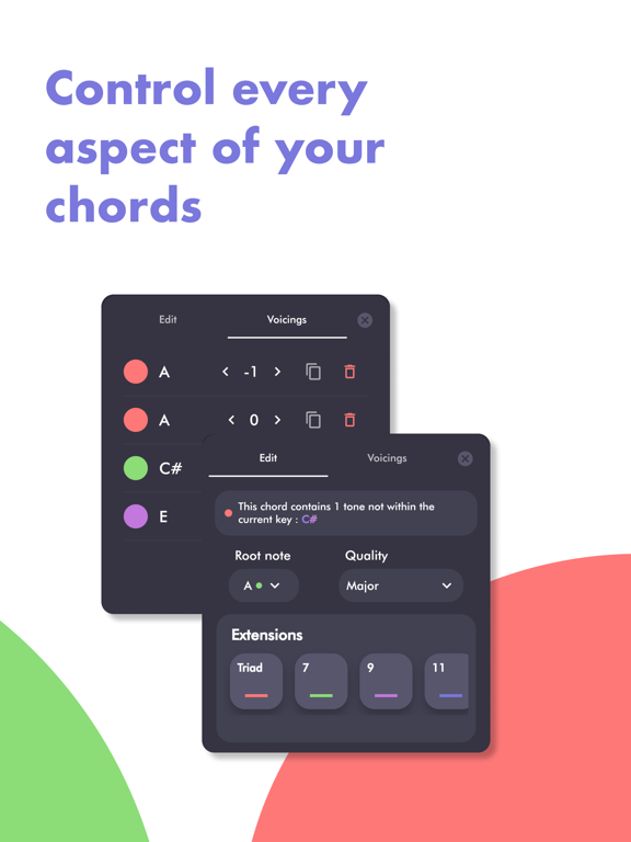 Horucco: Chord Progressions iPad screenshot 5 - Music app