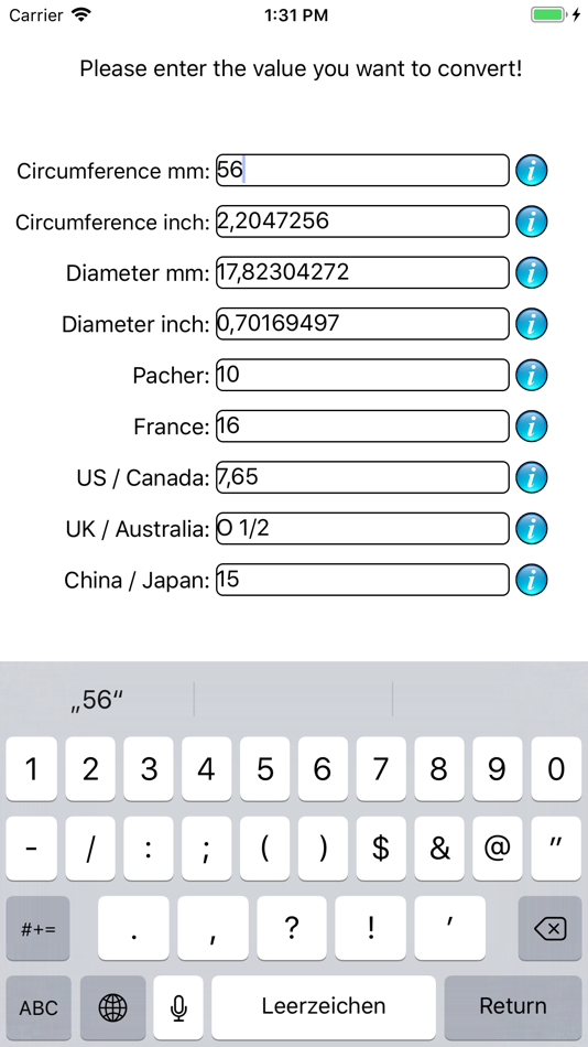 #3. Ring Sizing (iOS) 来自: Gerhard Lentschik