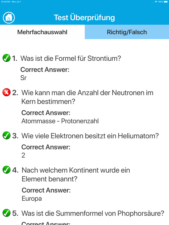 Screenshot #6 pour Der Chemie Quiz