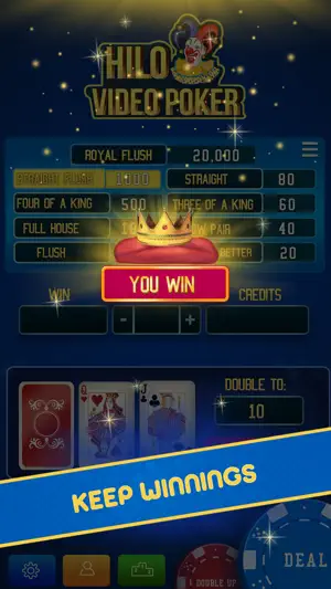 Hi-Lo Video Poker screenshot 2