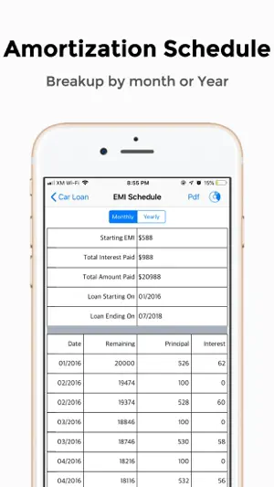 EMI Calculator Loan Tracker screenshot 3