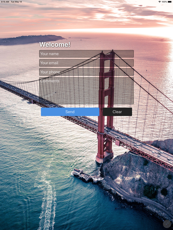 Sign Up Events iPad screenshot 1 - Business app