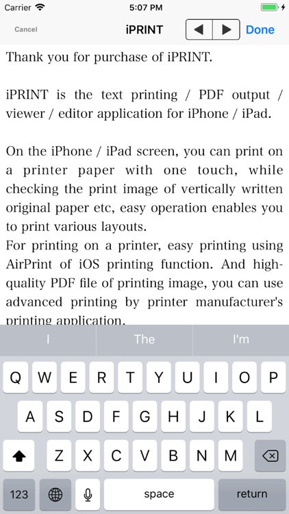 iPRINT - Text Printing