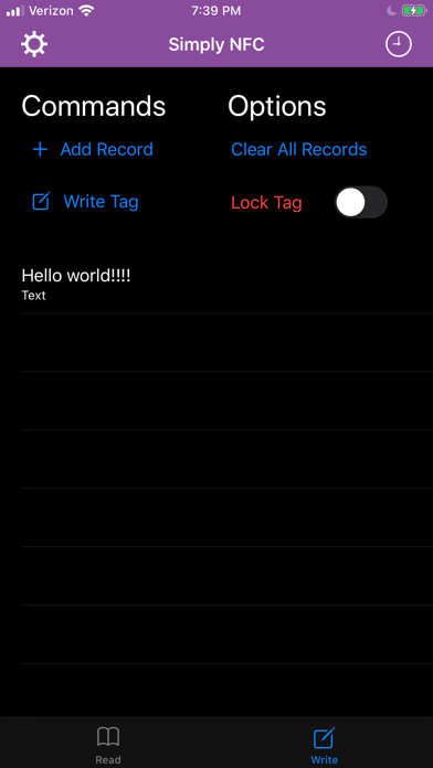 Screenshot #3 pour Simply NFC - Tag Writer/Reader