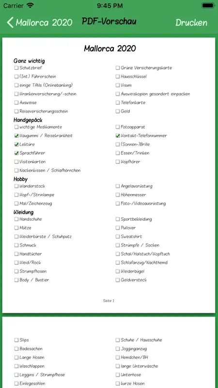 Urlaubsliste screenshot 10 of 10