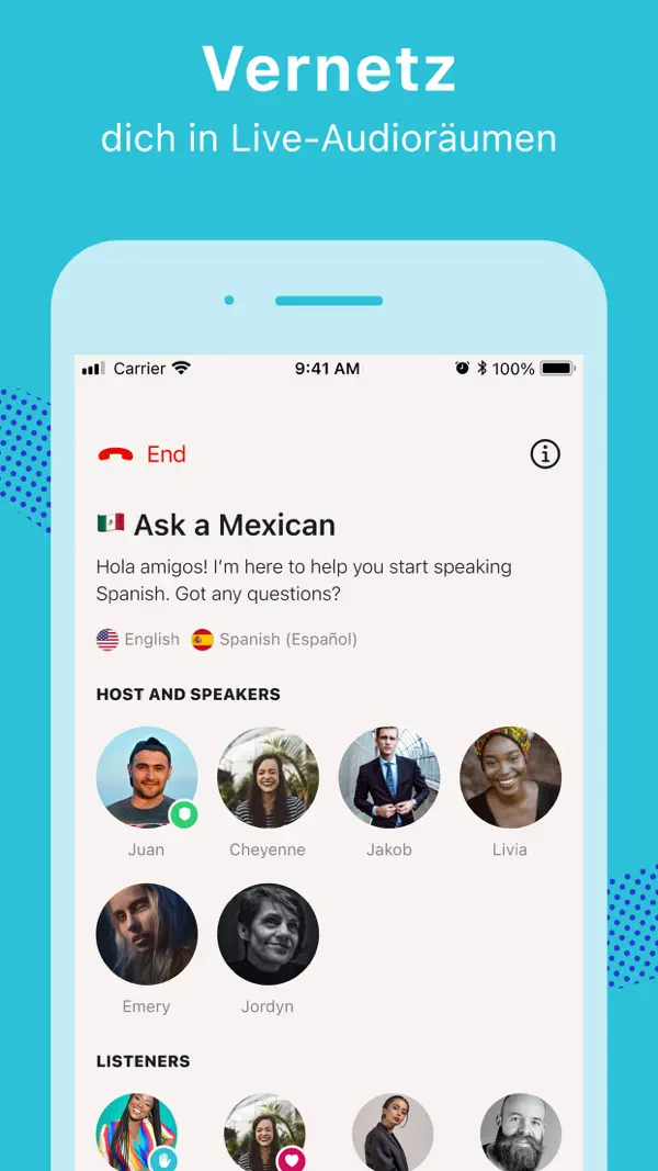 Tandem: Language Exchange iPhone App Screenshot 6 – Bildung