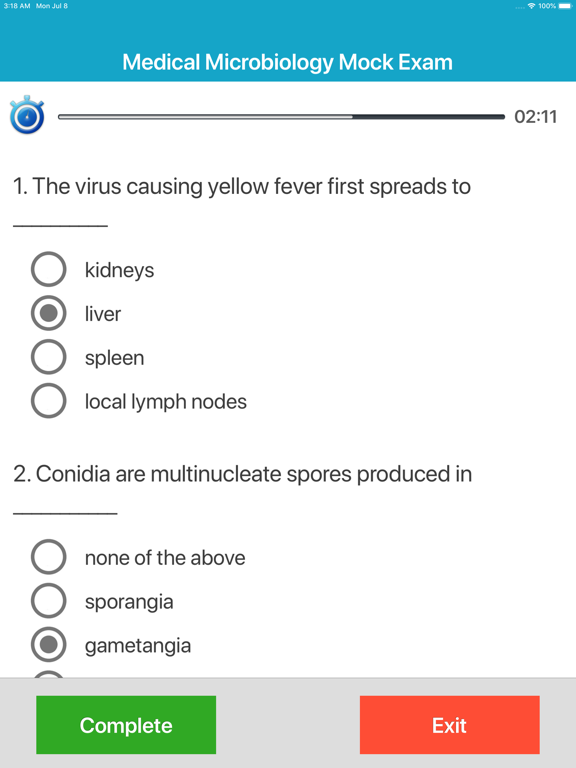 Medical Microbiology Quiz iPad screenshot