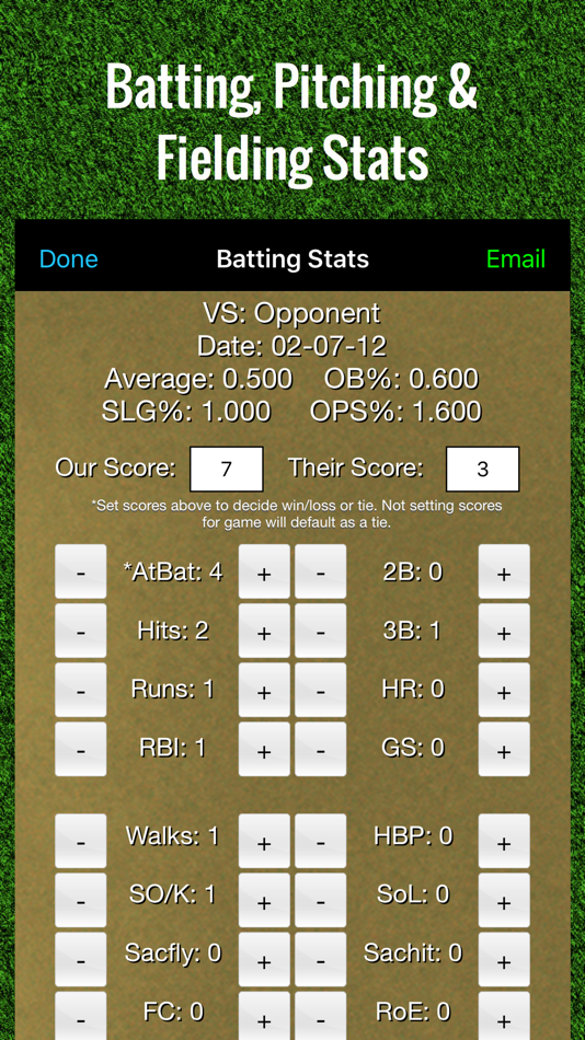 Baseball Stats Tracker Touch - 1.9 - (iOS)