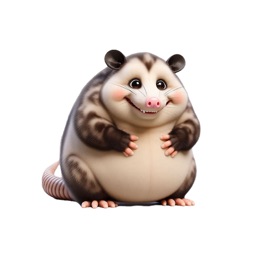 Fat Opossum Stickers