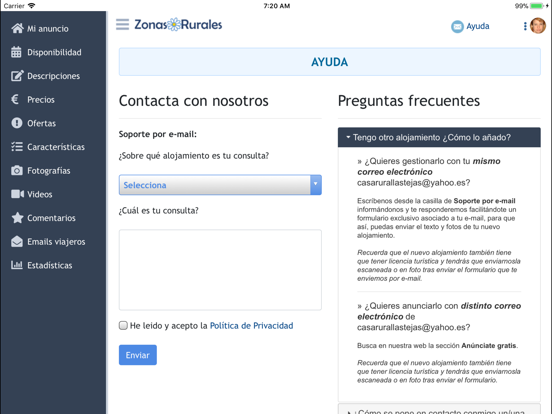 ZonasRurales (propietarios) iPad screenshot