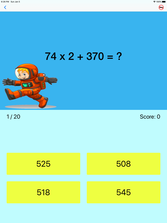 Fourth Grade Math Quiz iPad screenshot 8 - Education app