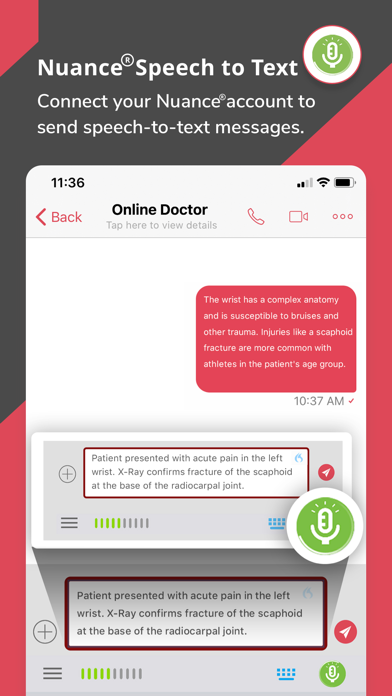 NetSfere Secure Messaging Screenshot