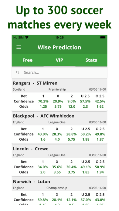 Soccer Betting Tips & Odds Screenshot