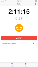 Alcohol Timer - In Real Time screenshot