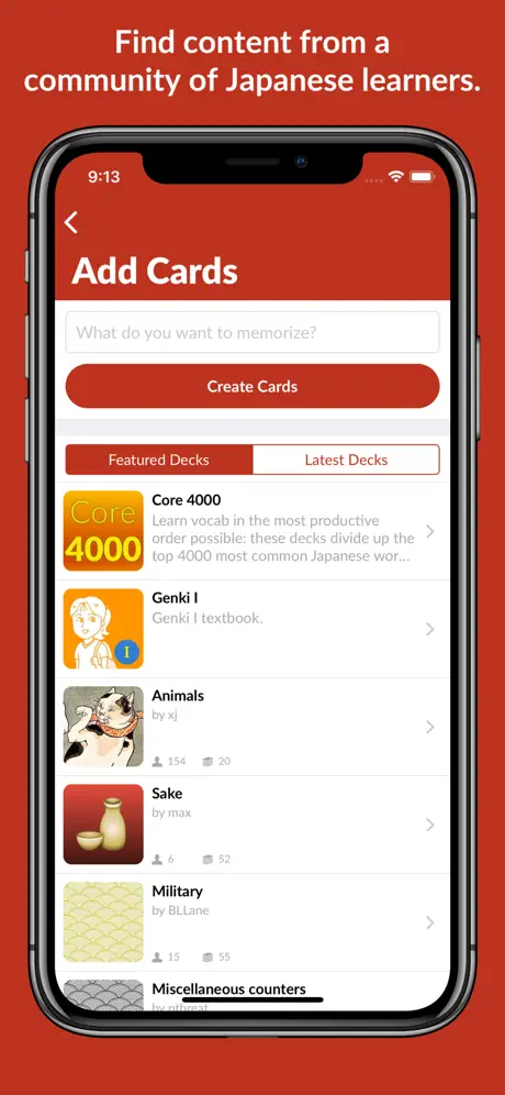 Japanese Flashcards – Manabi