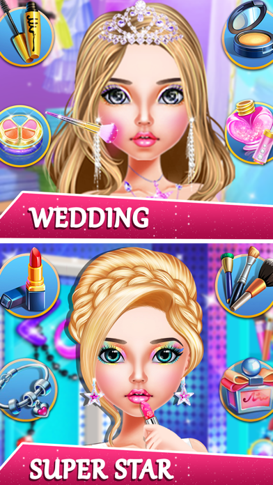 Fashion Show Girls Makeup Game Screenshot