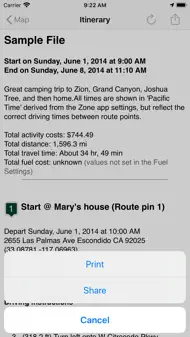 Road Trip Planner Viewer iphone bilder 2