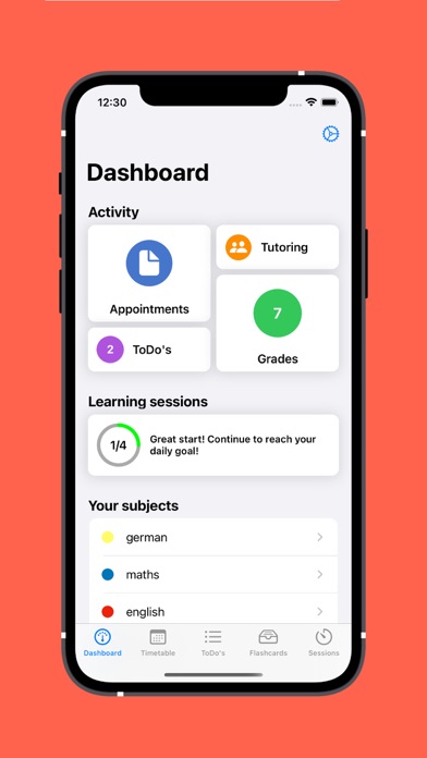 Screenshot #1 pour MySchoolManager, Schoolplanner