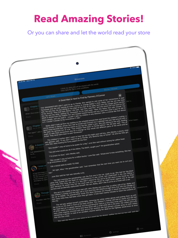Write4Me - Voice Text Story AI iPad screenshot