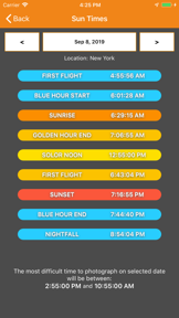 SkyCandy - Sunset Forecast App screenshot