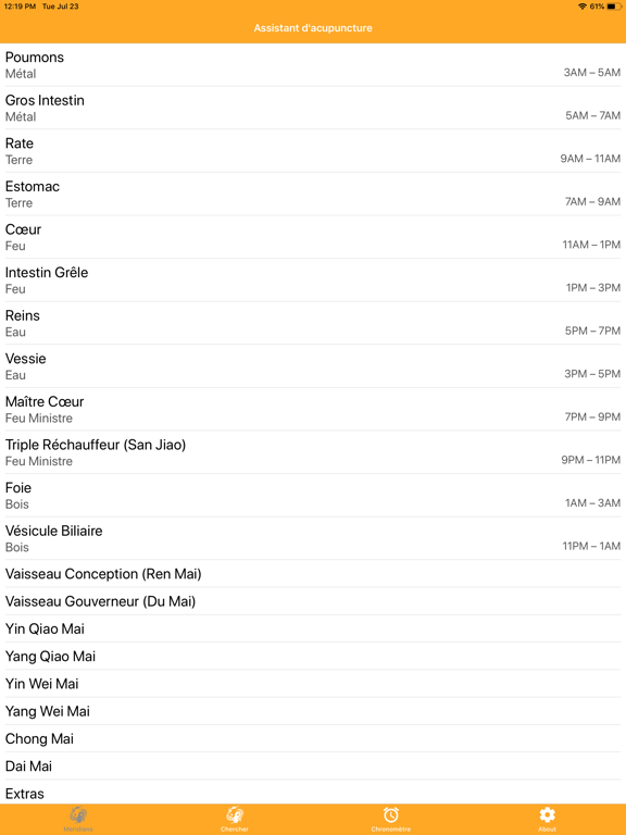 Screenshot #5 pour Assistant Acupuncture