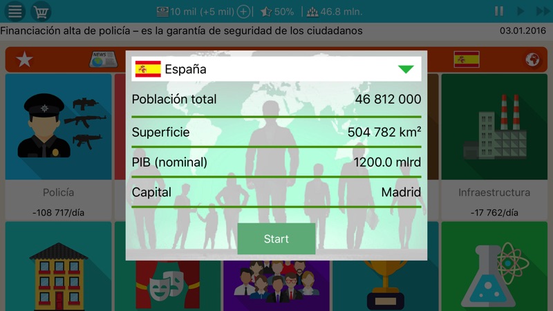 Presidente Simulador screenshot 1