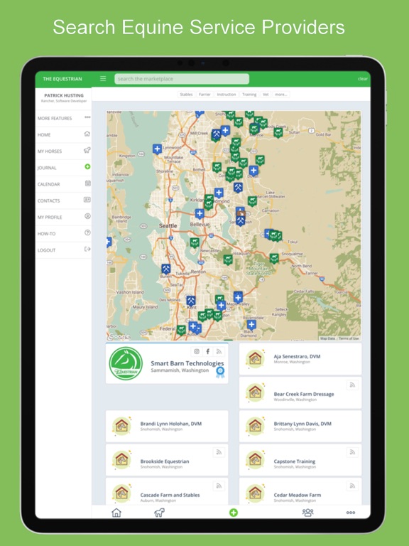 Equestrian App iPad screenshot 5 - Sports app
