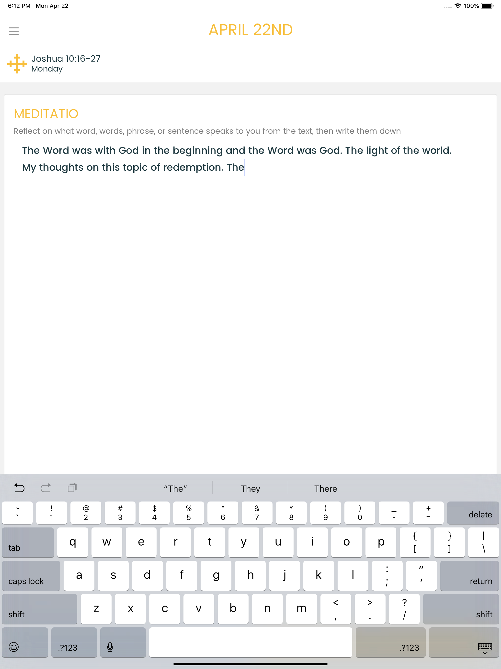 Lectio Divina Journal