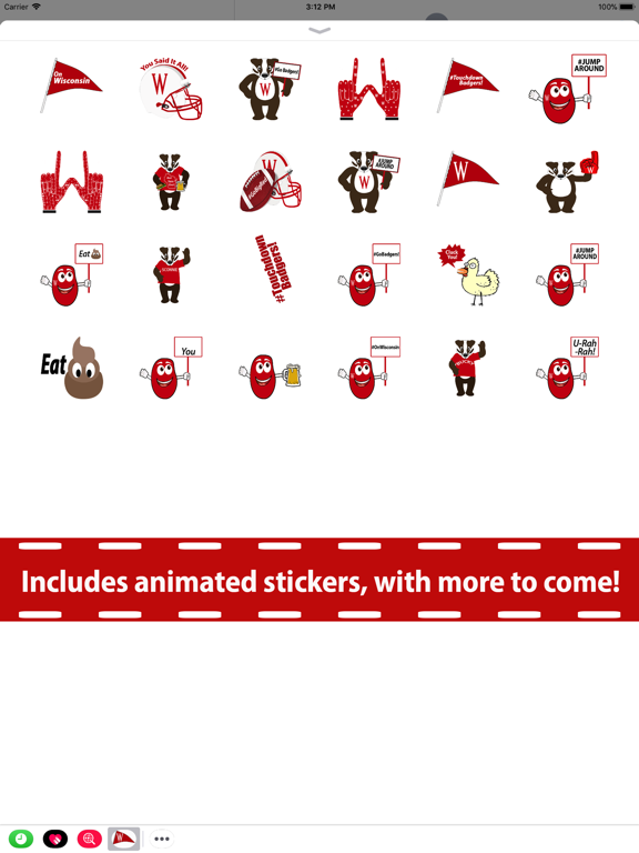 Screenshot #4 pour Wisconsin Sports Sticker Pack