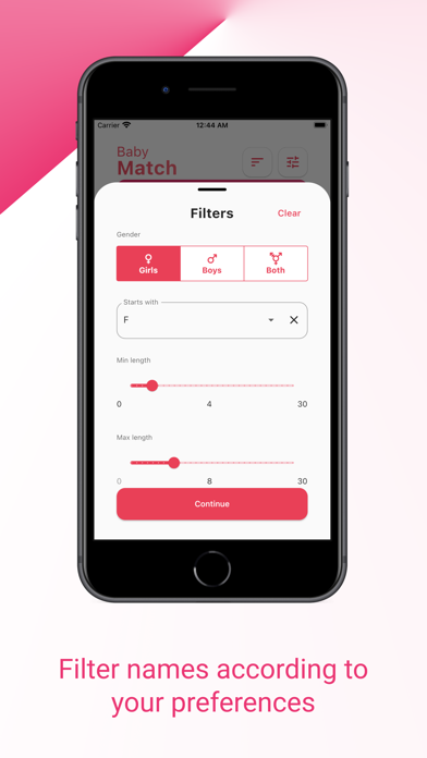 Screenshot #3 pour Baby Match - Prénoms Bébé 2026