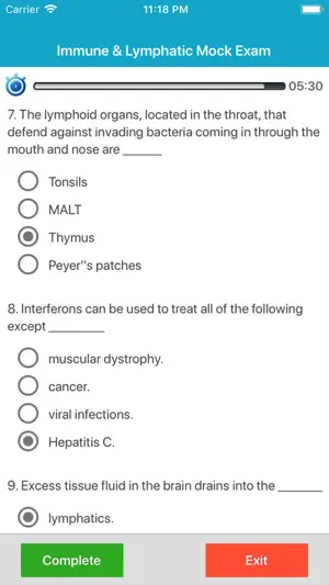 Human Immune System Quiz screenshot 4