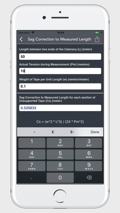 Engineering Survey Calculator iPhone screenshot 6 - Utilities app