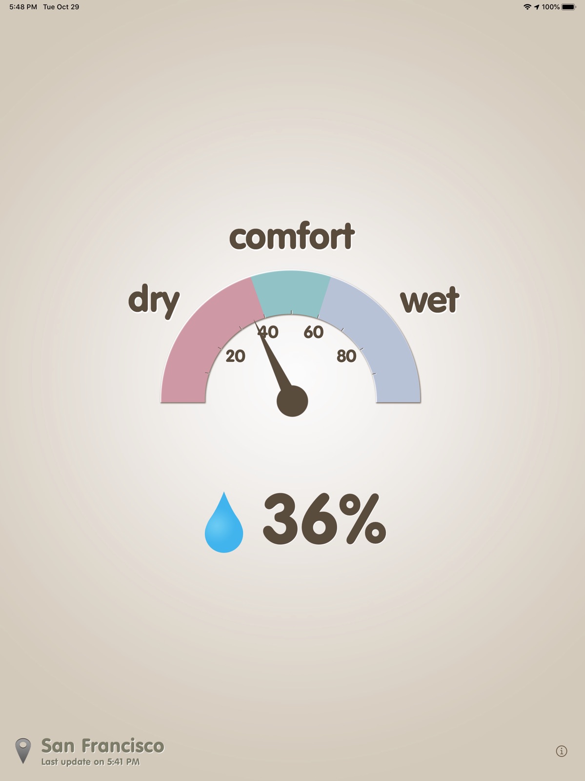 Hygrometer -Check the humidity ipad screenshot 1