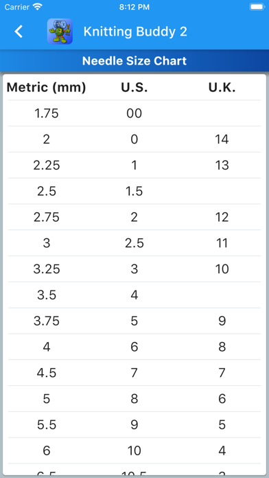 Knitting Buddy 2 iPhone screenshot 7 - Utilities app