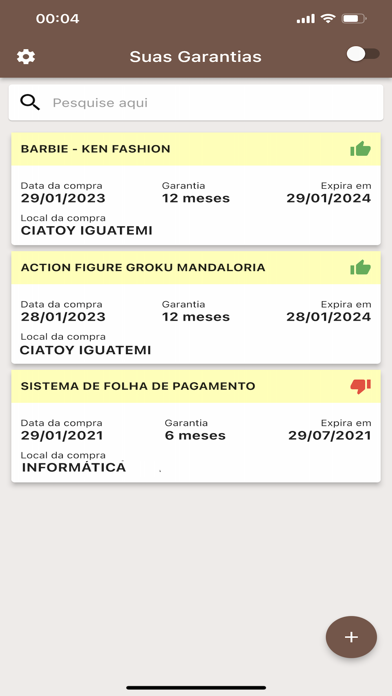 Screenshot #1 pour Suas Garantias
