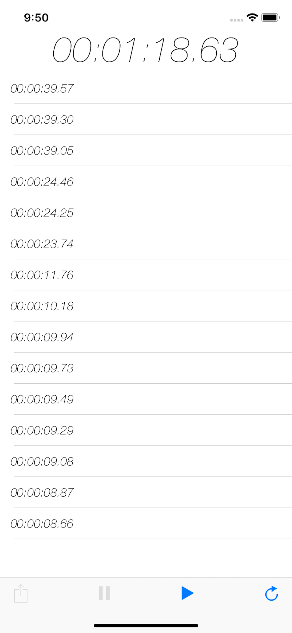 Stopwatch  ( Timer ) screenshot 2