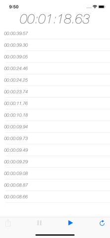 Stopwatch  ( Timer ) iPhone screenshot