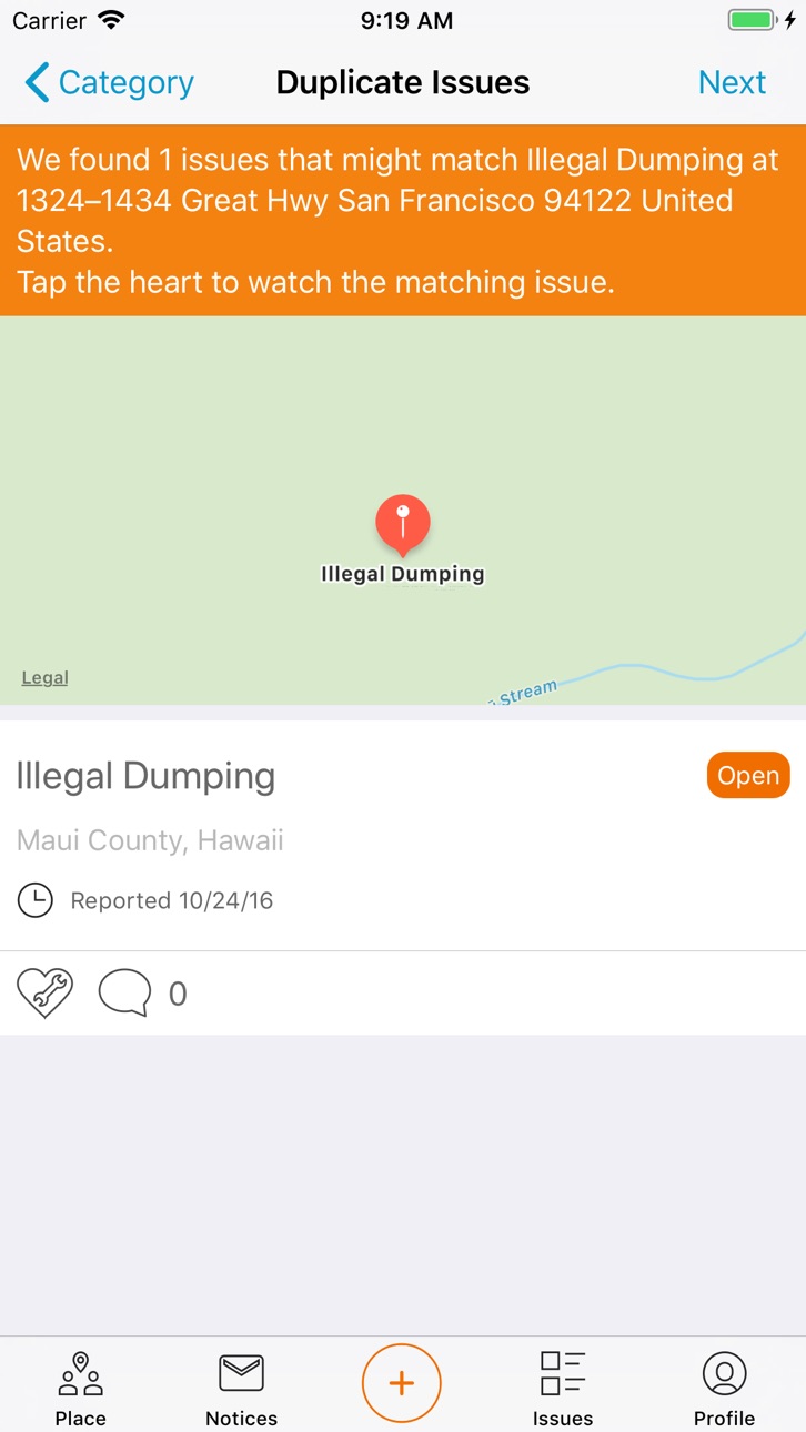iPhone screenshot