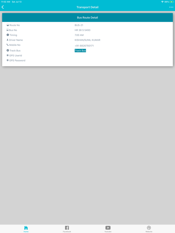 DPSFBD Faculty iPad screenshot