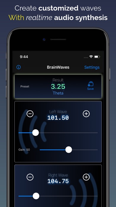 Screenshot #2 pour BrainWaves Binaural Beats