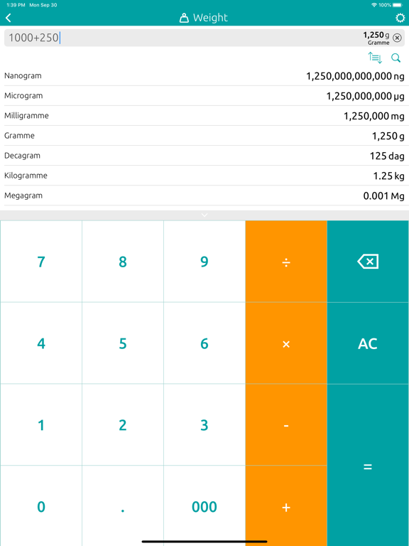 Conversion Calculator ! iPad screenshot 5 - Productivity app