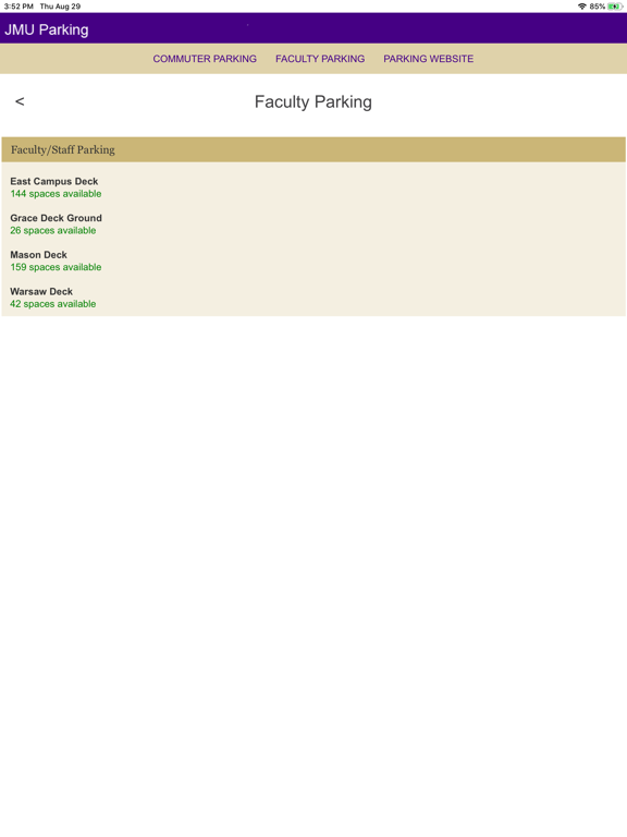 Screenshot #5 pour JMU Parking