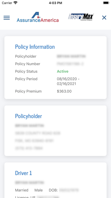 AssuranceAmerica+ Screenshot