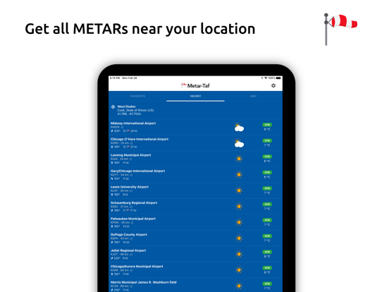 Metar-Taf iPad app afbeelding 7