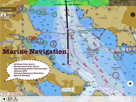 i-Boating: Mariene kaarten iPad app afbeelding 8