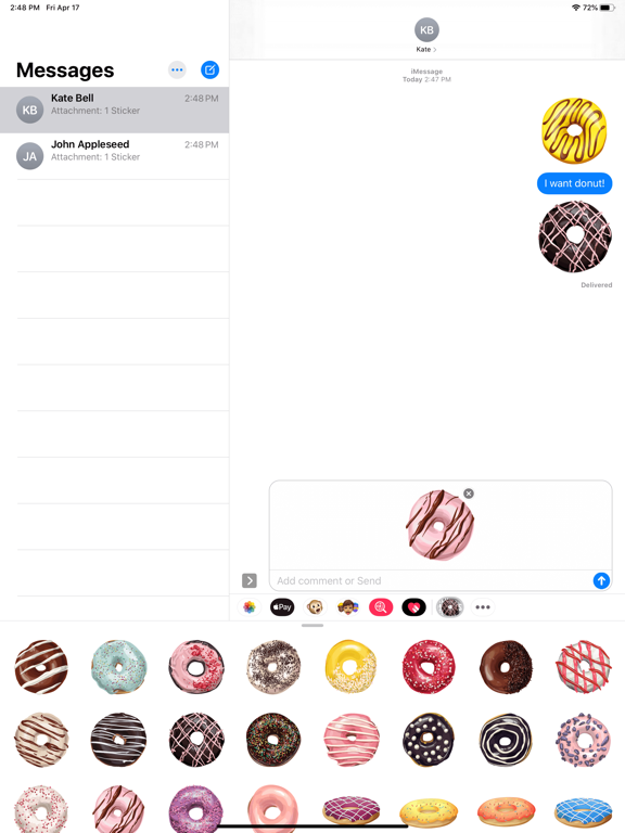 Screenshot #5 pour Donuts Tasty Stickers