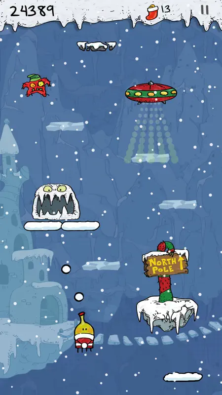 Doodle Jump Christmas PLUS screenshot 1 of 4