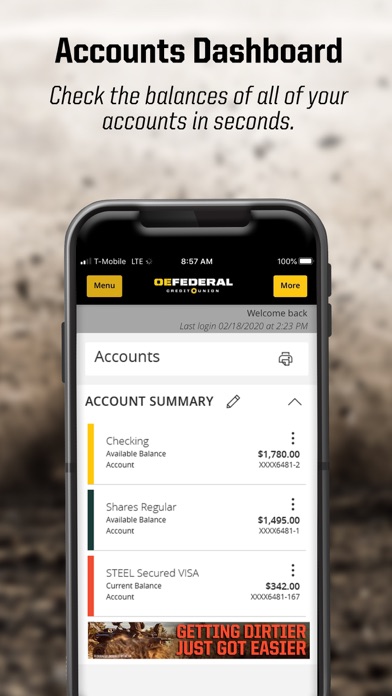 OE Federal Mobile iPhone screenshot 4 - Finance app