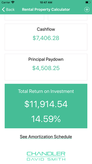 CDS Rental Calculator Screenshot