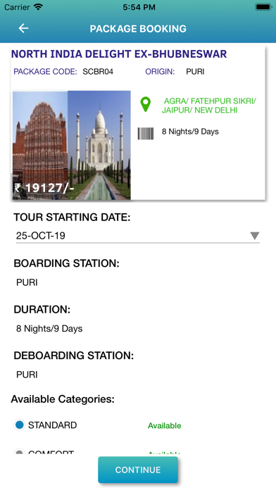 IRCTC Tourism Screenshot 4 of 10